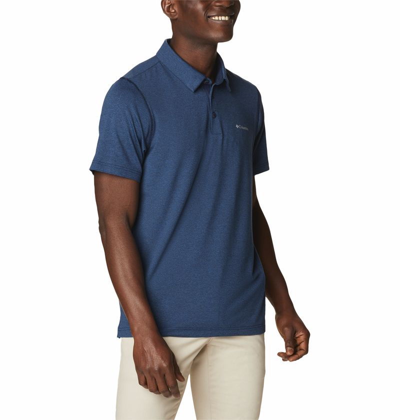 Polo-Para-Hombre-Pique-Tech-Trail™-Azul-Columbia