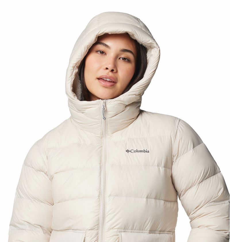 Casaca-Para-Mujer-de-Plumas-Con-Capucha-Harmony-Falls™-Beige-Columbia