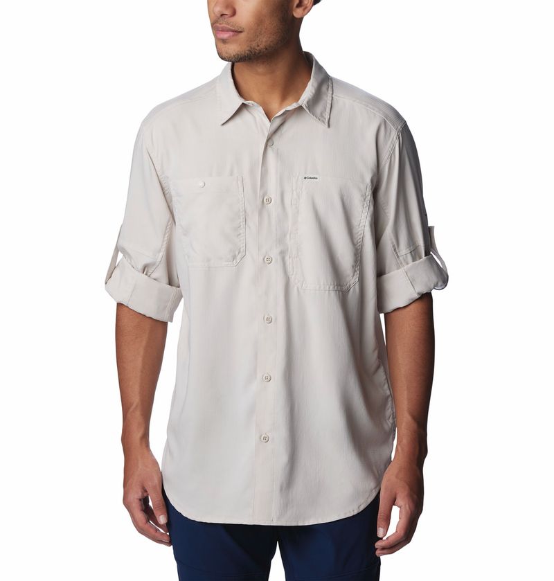 Camisa-Para-Hombre-Manga-Larga-Silver-Ridge™-Utility-Lite-Beige-Columbia
