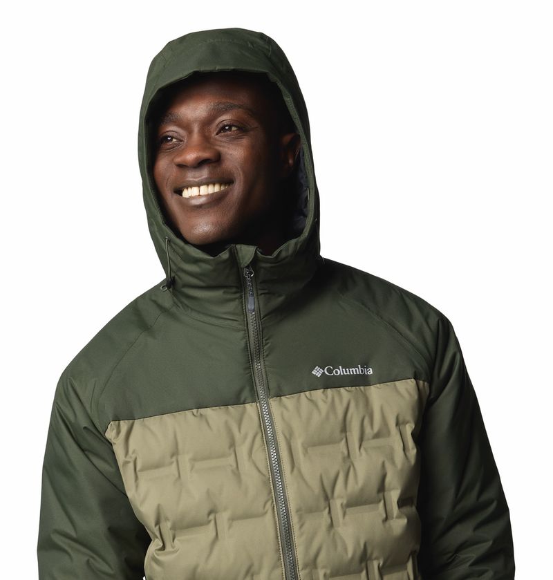 Casaca-Para-Hombre-de-Plumas-Con-Capucha-Grand-Trek™-III-Verde-Columbia