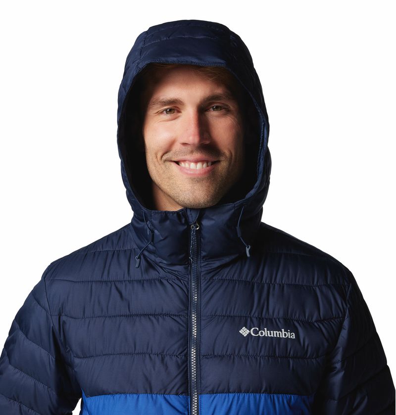 Casaca-Para-Hombre-Sintetica-Con-Capucha-Powder-Lite™-II-Azul-Columbia