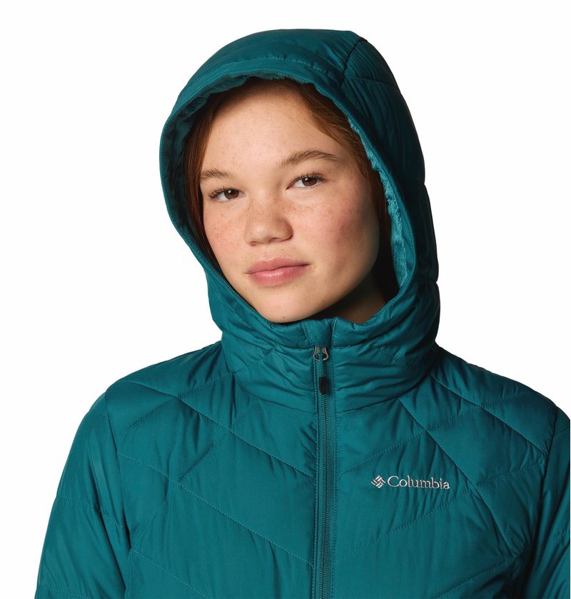Casaca-Para-Mujer-Sintetica-Con-Capucha-Heavenly™-Celeste-Columbia