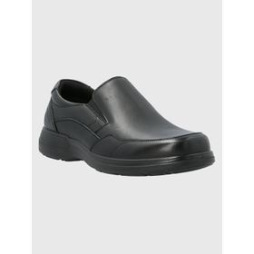 Slip On Para Hombre Cuero Alm Negro Hush Puppies