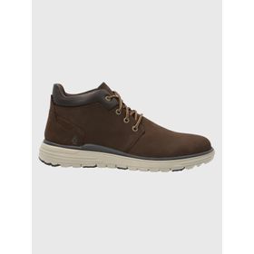 Botín Para Hombre Cuero William Marrón Oscuro Hush Puppies