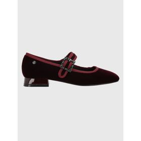 Zapato Para Mujer Velvet Hally Burgundy Hush Puppies