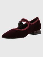 Zapato-Para-Mujer-Velvet-Hally-Burgundy-Hush-Puppies