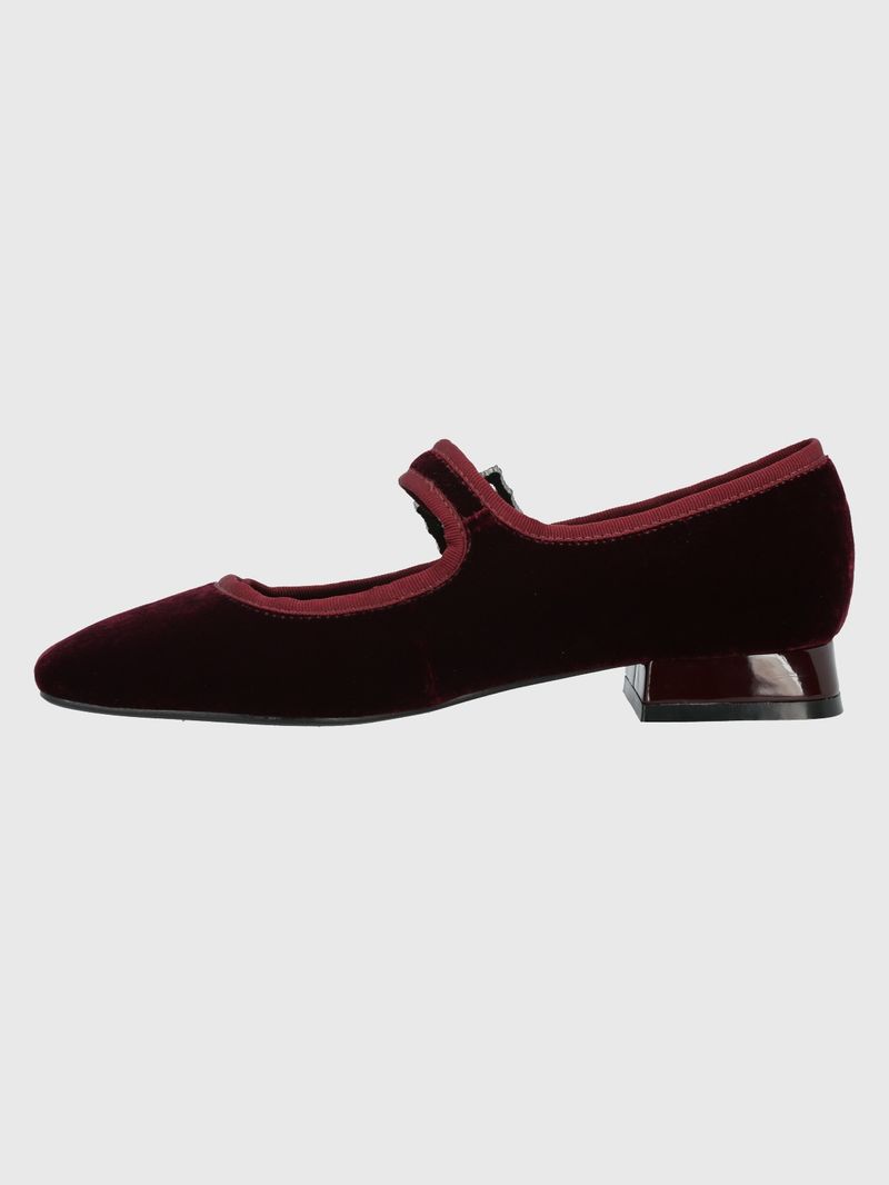 Zapato-Para-Mujer-Velvet-Hally-Burgundy-Hush-Puppies