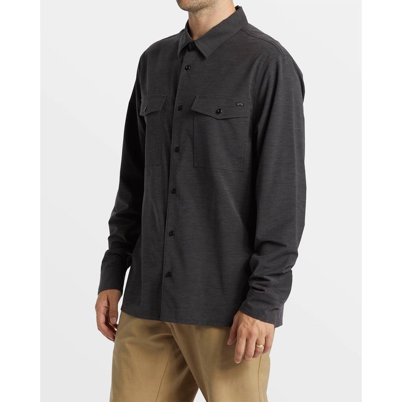 Camisa-Manga-Larga-Para-Hombre-Surftrek-Ls-Negro-Billabong