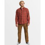 Camisa-Manga-Larga-Para-Hombre-Coastline-Flannel-Rojo-Billabong