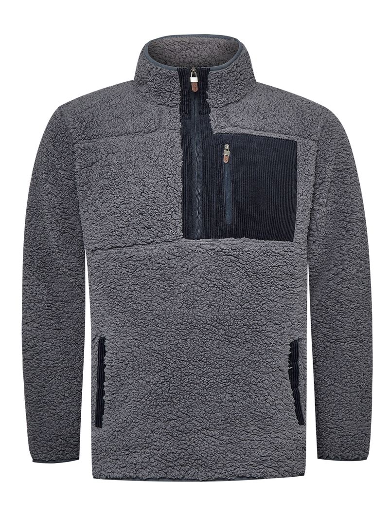 Polar-Para-Hombre-Poliester-Reciclado-Algodon-Watford-Gris-Rockford