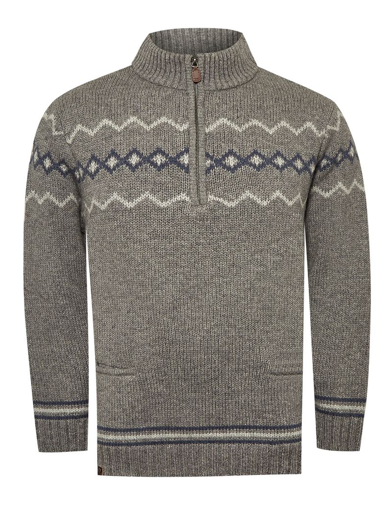 Chompa-Para-Hombre-Lana-Warm-Gris-Rockford