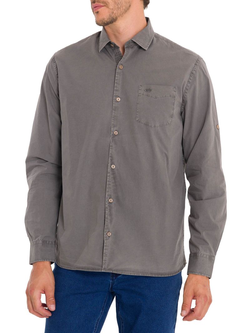 Camisa-Manga-Larga-Para-Hombre-Algodon-Organico-Leeds-Gris-Rockford