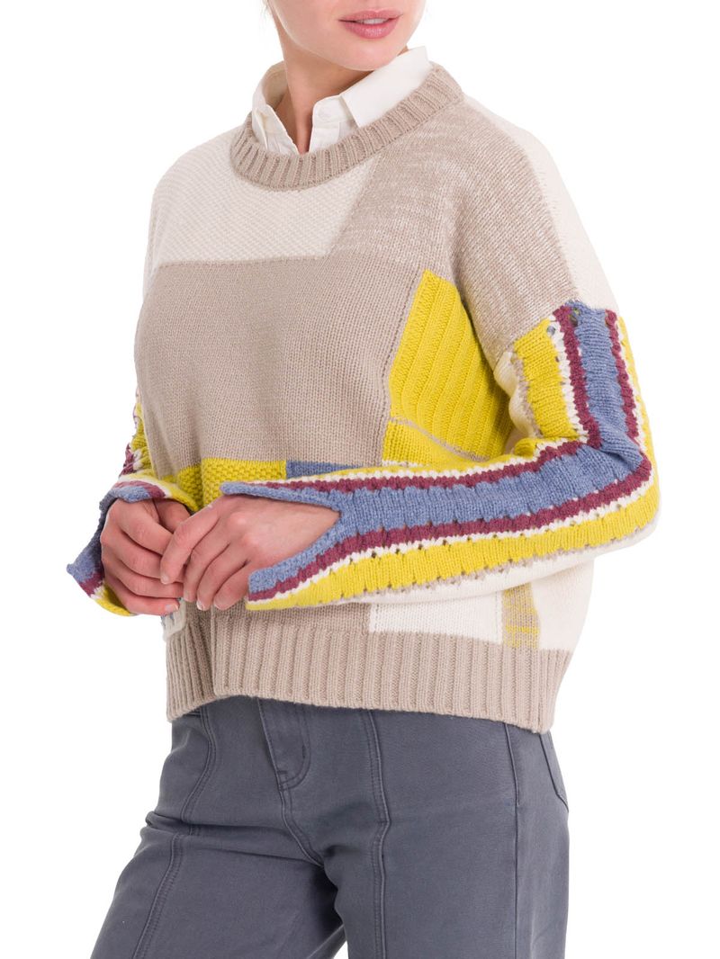 Chompa-Para-Mujer-Lana-Pissis-Beige-Crudo-Rockford