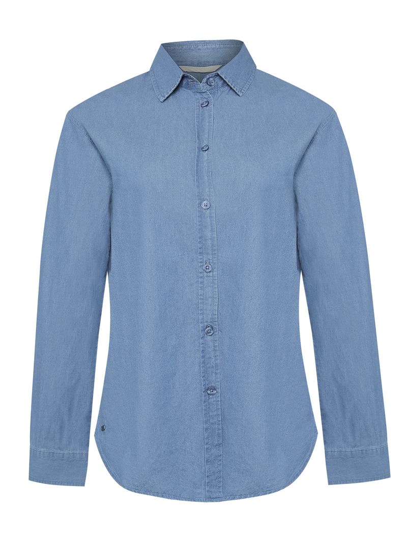 Blusa-Manga-Larga-Para-Mujer-Algodon-Organico-Makalu-Azul-Rockford