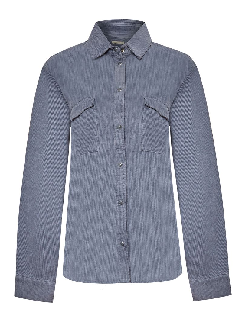 Blusa-Manga-Larga-Para-Mujer-Algodon-Organico-Manaslu-Azul-Rockford