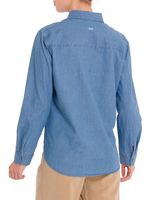 Blusa-Manga-Larga-Para-Mujer-Algodon-Organico-Makalu-Azul-Rockford