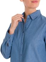 Blusa-Manga-Larga-Para-Mujer-Algodon-Organico-Makalu-Azul-Rockford