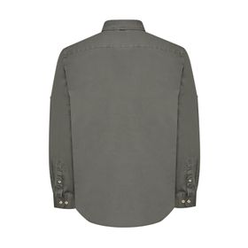 Camisa Manga Larga Para Hombre Algodón Orgánico Leeds Gris Rockford