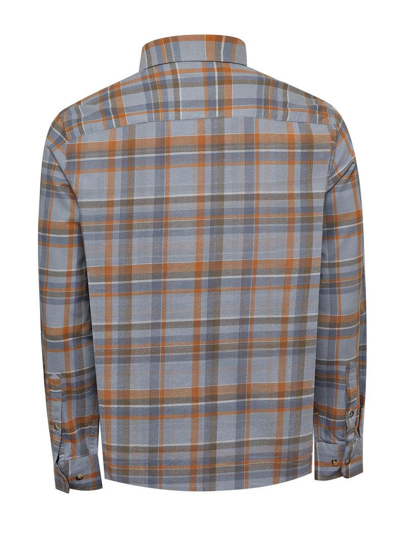 Camisa-Manga-Larga-Para-Hombre-Algodon-Organico-Flannel-Multicolor-Rockford
