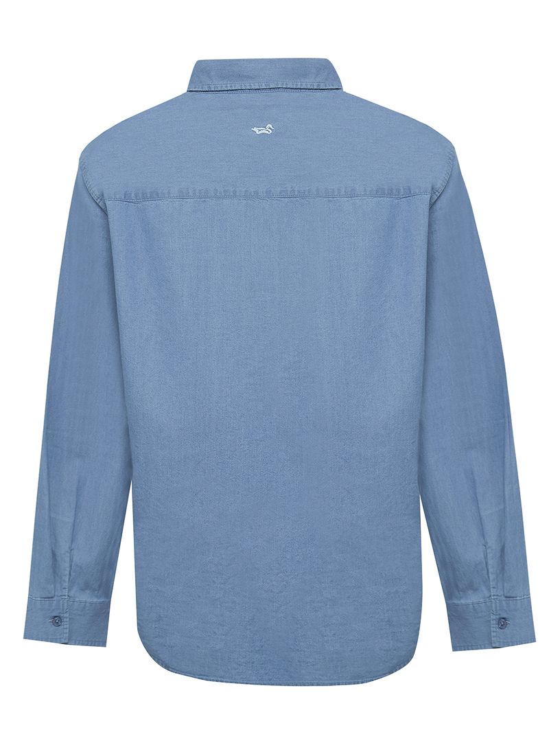 Blusa-Manga-Larga-Para-Mujer-Algodon-Organico-Makalu-Azul-Rockford