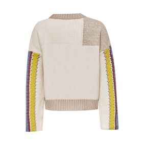 CHOMPA PARA MUJER LANA PISSIS BEIGE/CRUDO ROCKFORD