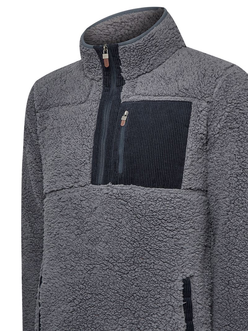 Polar-Para-Hombre-Poliester-Reciclado-Algodon-Watford-Gris-Rockford