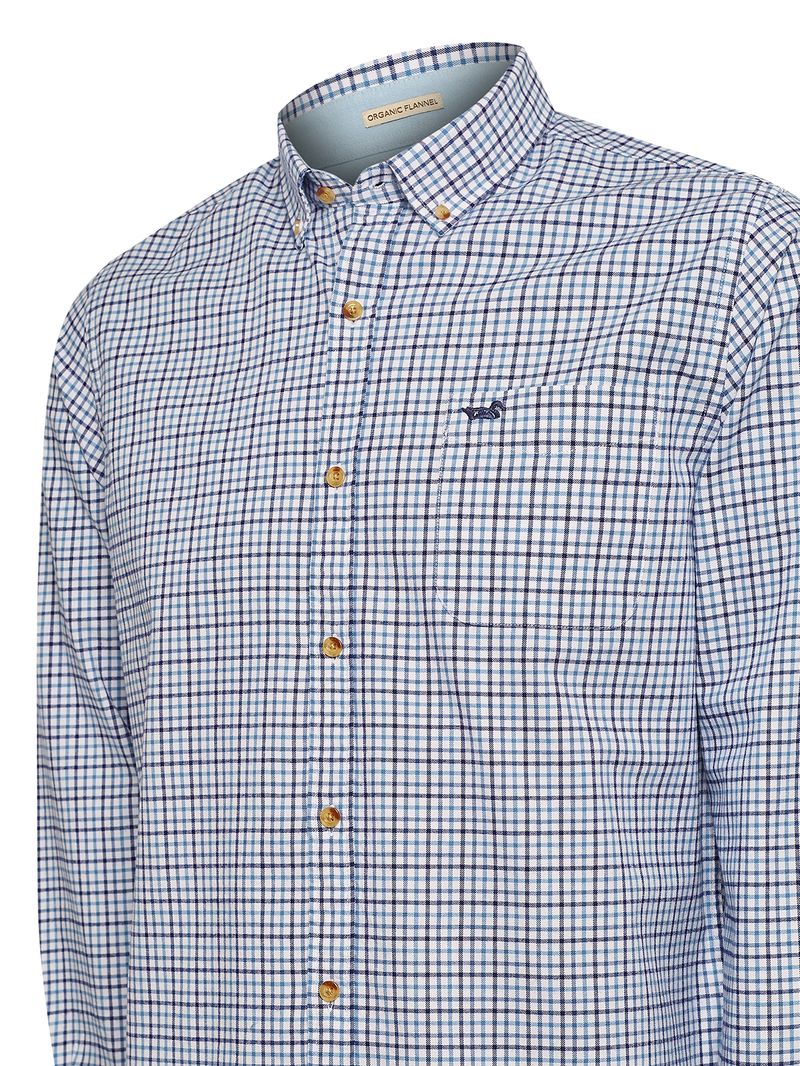Camisa-Manga-Larga-Para-Hombre-Algodon-Organico-Viyellabut-Azul-Rockford