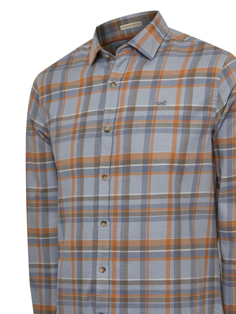 Camisa-Manga-Larga-Para-Hombre-Algodon-Organico-Flannel-Multicolor-Rockford