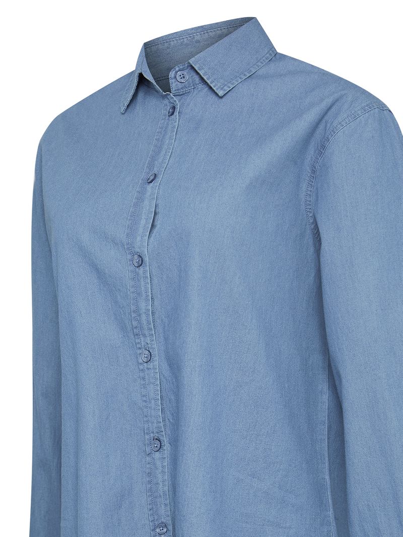 Blusa-Manga-Larga-Para-Mujer-Algodon-Organico-Makalu-Azul-Rockford