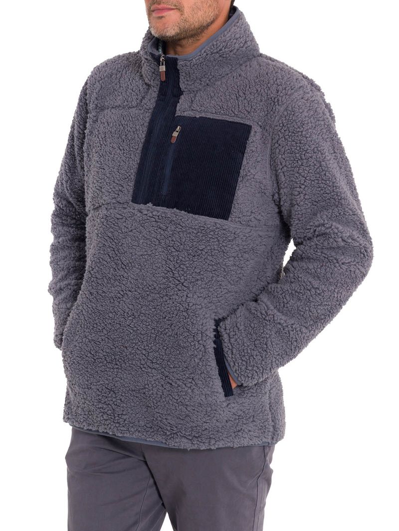 Polar-Para-Hombre-Poliester-Reciclado-Algodon-Watford-Gris-Rockford
