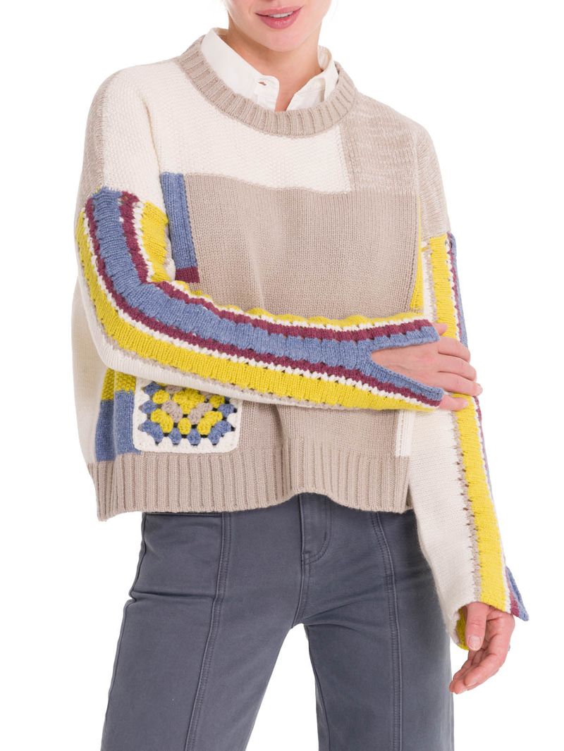 Chompa-Para-Mujer-Lana-Pissis-Beige-Crudo-Rockford