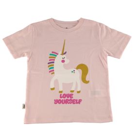 POLO MANGA CORTA PARA NIÑA ALGODÓN POLO ST MC UNICORNIO ROSADO HUSH PUPPIES KIDS