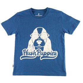 Polo Manga Corta Para Niño Algodón Polo St Mc Surf Azul Hush Puppies Kids