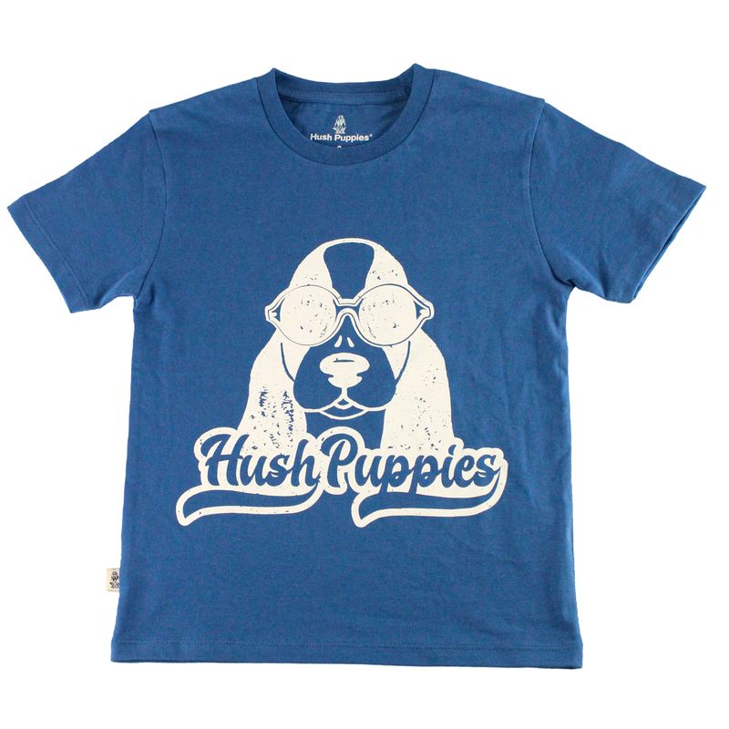 Polo-Manga-Corta-Para-Niño-Algodon-Polo-St-Mc-Surf-Azul-Hush-Puppies-Kids