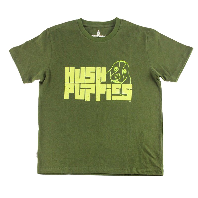 Polo-Manga-Corta-Para-Niño-Algodon-Polo-Mc-Dinosaurio-Verde-Hush-Puppies-Kids