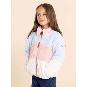 POLAR PARA NIÑA PELUDO RECICLADO MILA CELESTE HUSH PUPPIES KIDS