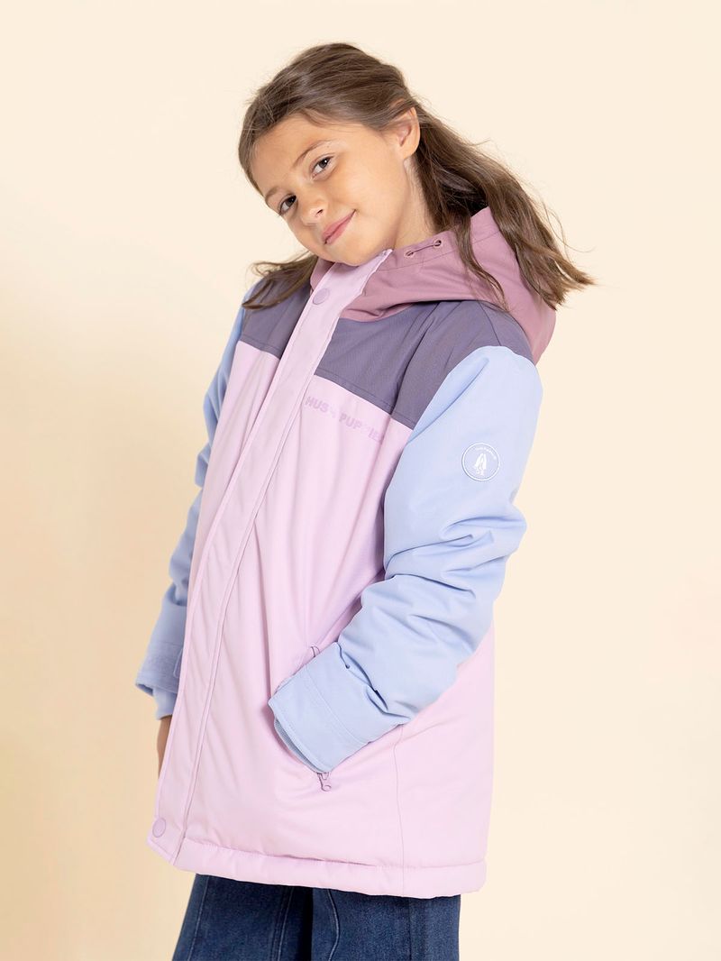 Casaca-Para-Niña-Poliester
-Silvestre-Morado-Hush-Puppies-Kids