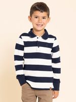 Polo-Manga-Larga-Para-Niño-Algodon-Roger-Azul-Hush-Puppies-Kids