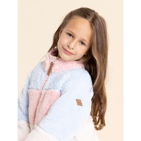 POLAR PARA NIÑA PELUDO RECICLADO MILA CELESTE HUSH PUPPIES KIDS