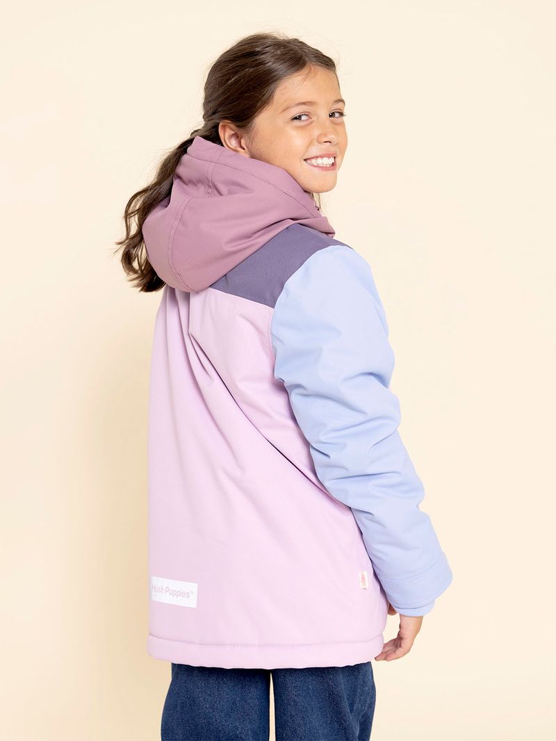 Casaca-Para-Niña-Poliester
-Silvestre-Morado-Hush-Puppies-Kids