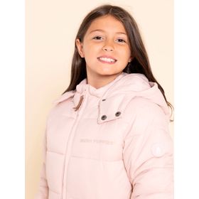 CASACA PARA NIÑA ALGODÓN RECICLADO CAMPO ROSADO HUSH PUPPIES KIDS