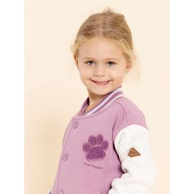 POLERA PARA NIÑA POLAR ALGODÓN RECICLADO CONISTON MORADO HUSH PUPPIES KIDS