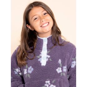 POLAR PARA NIÑA SHERPA RECICLADO AMBAR AZUL HUSH PUPPIES KIDS