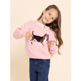 CHOMPA PARA NIÑA ALGODÓN BASSET ROSADO HUSH PUPPIES KIDS
