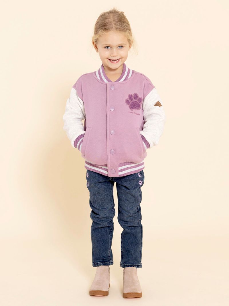 Polera-Para-Niña-Polar-Algodon-Reciclado-Coniston-Morado-Hush-Puppies-Kids