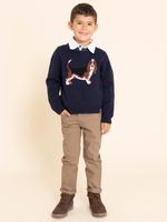 Chompa-Para-Niño-Algodon-Basset-Navy-Hush-Puppies-Kids