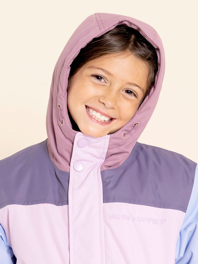 Casaca-Para-Niña-Poliester
-Silvestre-Morado-Hush-Puppies-Kids