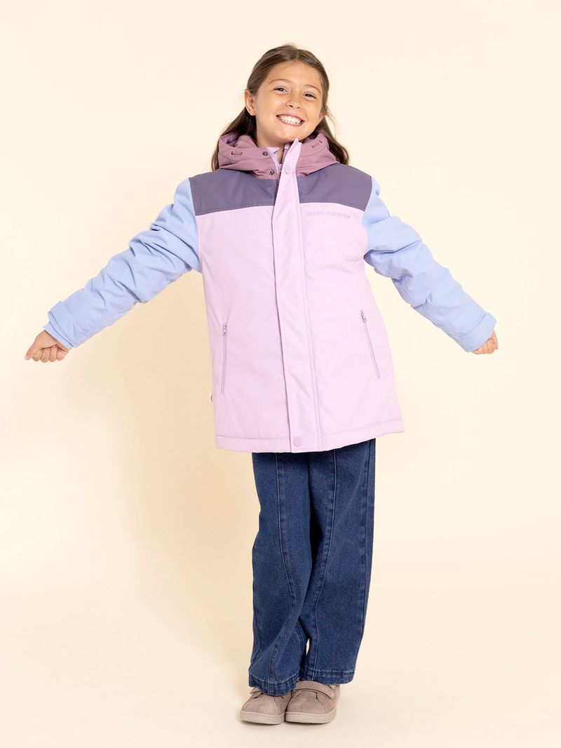 Casaca-Para-Niña-Poliester
-Silvestre-Morado-Hush-Puppies-Kids