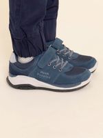 Zapatilla-Para-Niño-Cuero-Bambus-Azul-Hush-Puppies