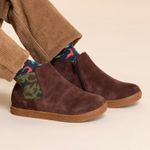 Botin-Para-Niño-Gamuza-Piombino-Marron-Hush-Puppies
